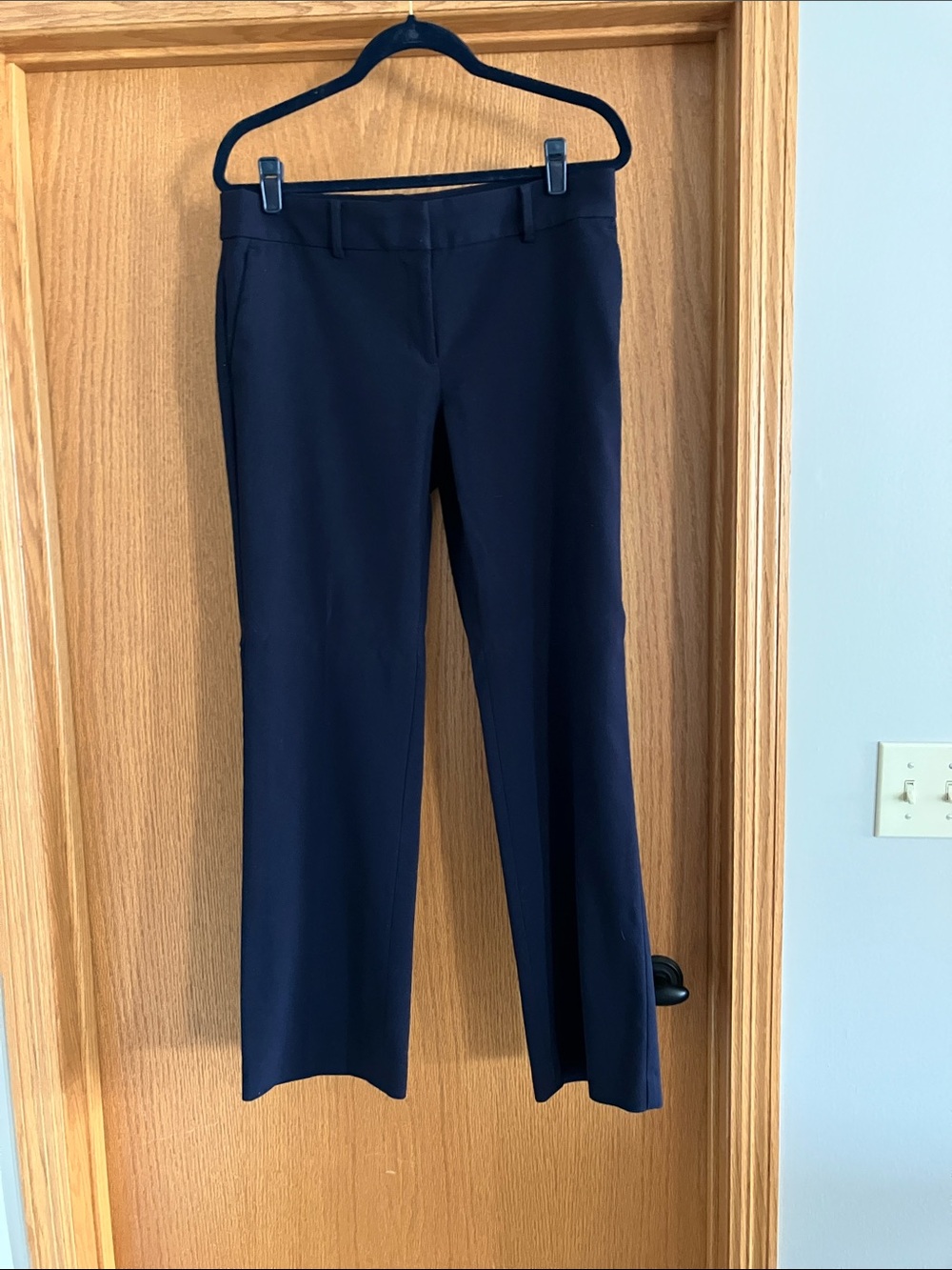 Women's Navy Boot Cut Dress Pants - Classic Workwear